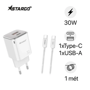 Sạc StarGO Onelink 1C1A 30W kèm cáp C-C CC301