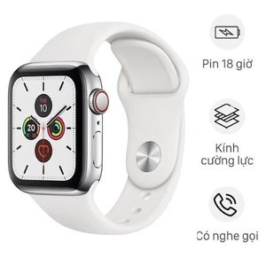Linh kiện Apple Watch Series 5 40mm GPS Viền th Dây cao su - Cũ trầy xước