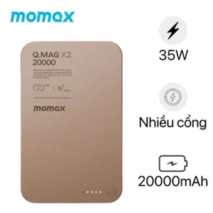 Pin dự phòng Momax MagSafe Q.MAG X2 Gen 2 20.000mAh 35W