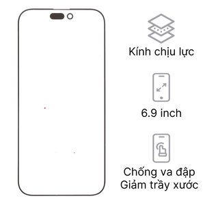 Linh kiện kính màn hình iPhone 17 Pro Max loại A+