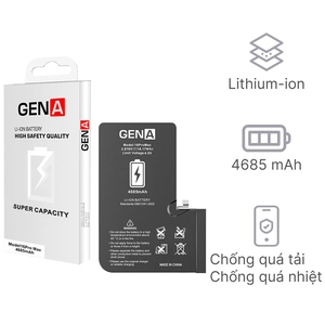 Linh kiện pin iPhone 16 Pro Max dung lượng chuẩn chính hãng GENA