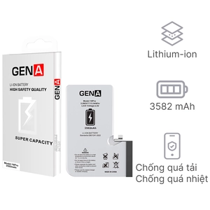 Linh kiện pin iPhone 16 Pro dung lượng chuẩn chính hãng GENA