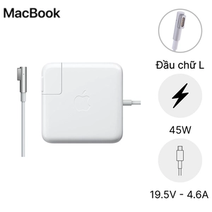 Sạc Macbook 2010 45W - Đầu cắm chữ L