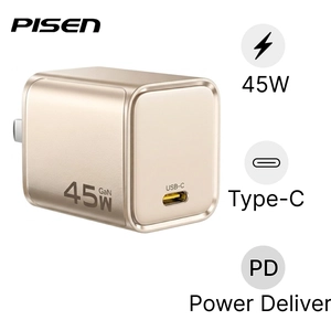 Sạc Pisen Bolt Utility 45W GaNUItra Fast kèm cáp Type-C to Type-C