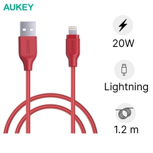 Cáp Lightning chuẩn MFI bọc sợi Nylon 1.2m AUKEY CB-AL1
