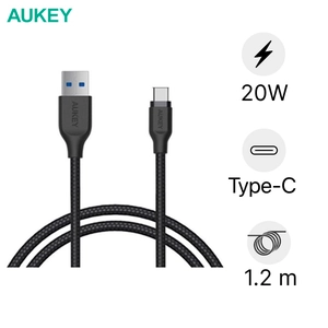 Cáp sạc Type-C bọc nylon 1.2m AUKEY CB-AC1