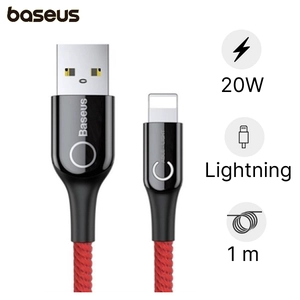 Cáp Lightning 1m có đèn LED tự ngắt Baseus