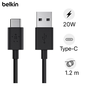 Cáp sạc Type-C siêu bền 1.2m Belkin