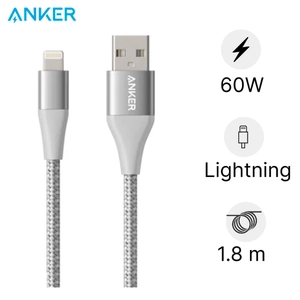 Cáp sạc Lightning bọc dù 1.8m Anker PowerLine+ II (A8453)