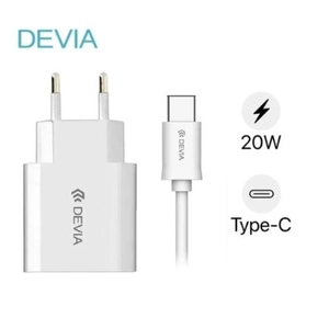Combo sạc Devia Smart Series EU Suit V2 kèm cáp type C