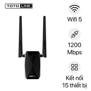 Linh kiện Bộ kích sóng Wi-Fi TOTOLINK băng tần k AC1200 EX1200T