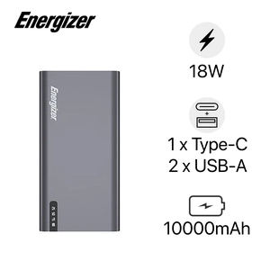 Pin Sạc dự phòng Energizer 3 cổng 2 USB-A & PD 10.000MAH - UE10047 ( Xả tồn )