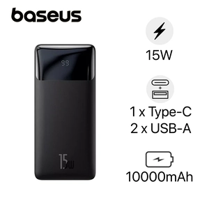 Pin sạc dự phòng Baseus Bipow 10000mAh 15W màn hình LCD
