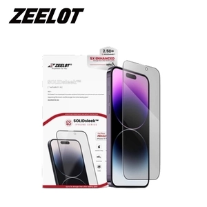 Dán Chống Va Đập iPhone 15 Pro Zeelot Solidleek Privacy Full Cao Cấp Đen