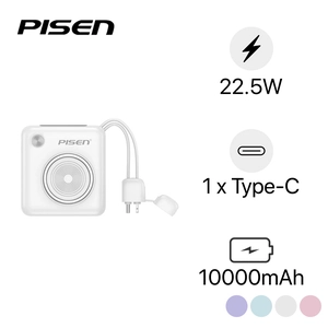 Pin dự phòng Pisen Quick High Power Depot 10.000 Mah 22.5W D105 (Type-C & Lightning)