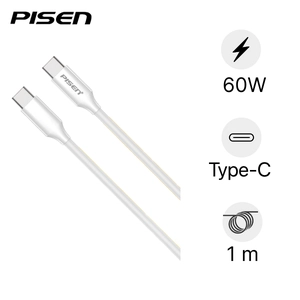 Cáp Pisen Quick - Mr White Type-C to Type-C PD 60w 1m