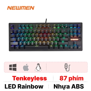 Bàn phím cơ có dây Newmen GE87R