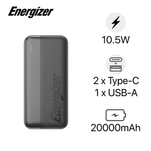 Pin sạc dự phòng Energizer 20000mAh/3.7V Li-Polymer - UE20050