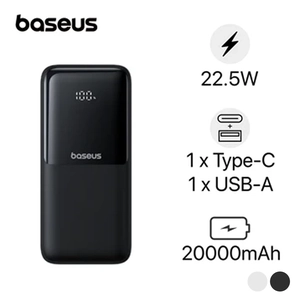 Pin sạc dự phòng Baseus Lipow Digital Display kèm cáp Type-C + Lightning 20000Mah 22.5w