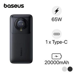 Pin sạc dự phòng Baseus Free2pull kèm cáp thu gọn 20000mAh 65W