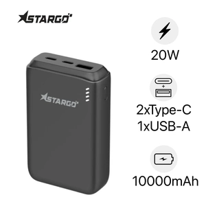 Pin dự phòng StarGO Star X1 Power 2C1A 10000mAh tích hợp cáp Type-C