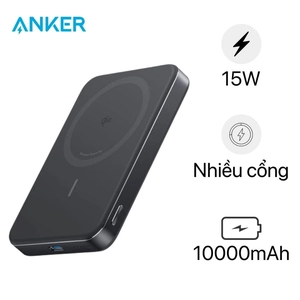 Pin dự phòng Anker Maggo Qi2 10000mAh 15W 1C A1664