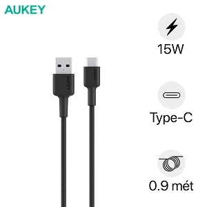 Cáp Aukey CB-DAC05 USB-A to C 0.9m