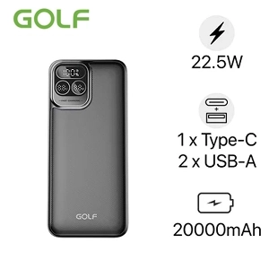 Pin dự phòng Golf 1C2A màn hình số 20000mAh 22.5W P52