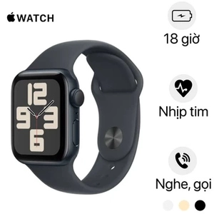 Apple Watch SE 2 44mm GPS Viền nhôm Dây cao su Size M/L - Cũ đẹp