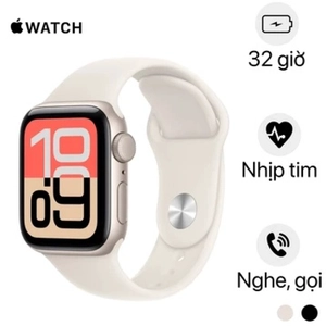 Apple Watch SE 3 40mm GPS Viền nhôm Dây cao su Size S/M - Đã kích hoạt