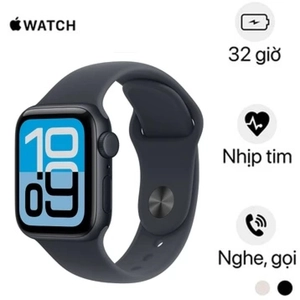 Apple Watch SE 3 44mm GPS Viền nhôm Dây cao su Size M/L - Đã kích hoạt