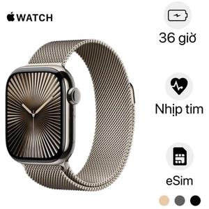 Linh kiện Apple Watch Series 10 46mm 4G Viền titan Dây th Size M/L - Cũ đẹp