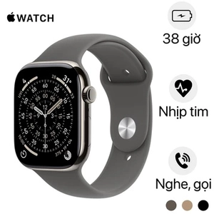 Apple Watch Series 11 46mm 5G Viền titan Dây cao su Size M/L - Cũ đẹp