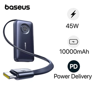 Pin dự phòng Baseus Enercore CR11 kèm cáp rút gọn 10.000mAh 45W