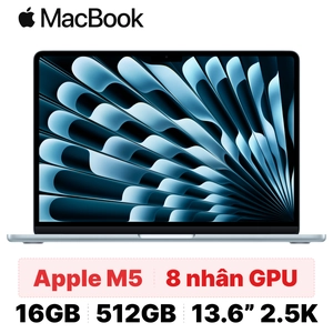 Linh kiện MacBook Air M5 13 inch 16GB 512GB 2026 sạc 70W - Đã kích hoạt