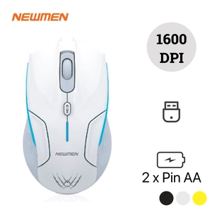 Chuột gaming không dây Newmen E500 - Trắng (Xả tồn)