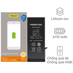 Linh kiện pin iPhone 11 dung lượng chuẩn chính hãng Pisen