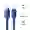 Cáp Baseus Crystal Shine USB-C to lightning dài 2M - Xanh dương