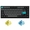Bàn phím cơ AKKO Monsgeek MG75 Black & Cyan - Vàng