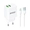Sạc BWOO 2 cổng USB-A kèm cáp Lightning EU CDA60L Trắng
