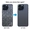 Linh kiện Kính lưng chính hãng Aries cho iPhone 15 Pro - Xanh