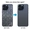 Linh kiện Kính lưng chính hãng Aries cho iPhone 15 Pro Max - Xanh