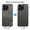 Linh kiện Kính lưng chính hãng Aries cho iPhone 15 Pro Max - Đen