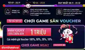 Minigame Black Friday Điện Thoại Vui: Nhận Voucher 1 triệu