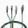 Cáp Pisen 3 in 1 (Lightning+Micro+Type-C) Braided 1.5M AP01