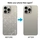 Linh kiện Kính lưng chính hãng Aries cho iPhone 15 Pro Max - Titan Tự Nhiên