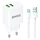 Sạc BWOO 2 cổng USB-A kèm cáp Micro EU CDA60V Trắng