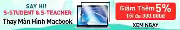 Thay màn hình Macbook giảm thêm 10% tối đa 300k