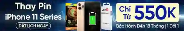 Thay pin iPhone 11 series chính hãng