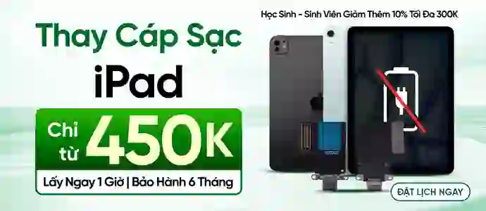 CÁP SẠC IPAD<BR>Chỉ từ 450K